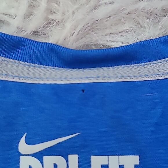 Nike dri fit vneck blue tshirt womems size small‎ - Picture 5 of 6